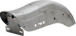 DS Raw Steel Rear Drilled Fat Bob Fender w Holes