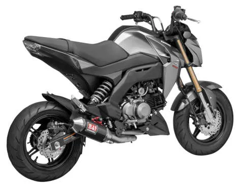 Yoshimura RS-2 Race Full System CF Exhaust Pipe Works Kawasaki Z125 Pro