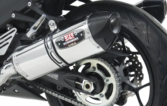 Yoshimura R-77 Race Dual Slip On SS Exhaust Pipe Kawasaki Ninja ZX14R