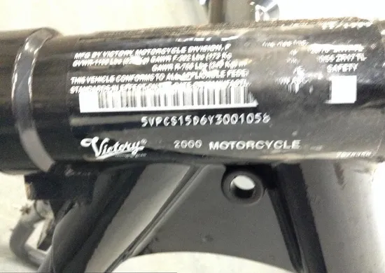 Main Frame Chassis Ready To Go 2000 Victory V92SC 1594