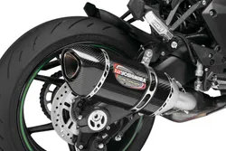Yosh Alpha Street Slip On CF Exhaust Pipe Works Kawasaki Ninja 1000SX
