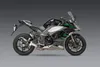 Yosh Alpha Street Slip On CF Exhaust Pipe Works Kawasaki Ninja 1000SX