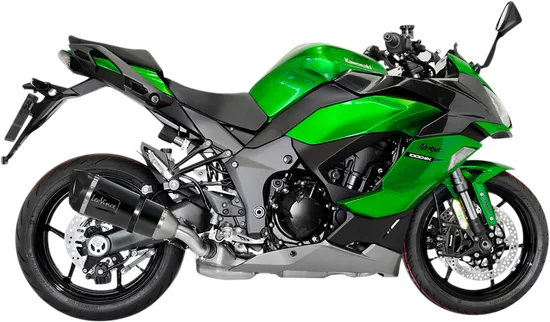 Leovince Factory S Slip On Exhaust Muffler Pipe SS CF Black