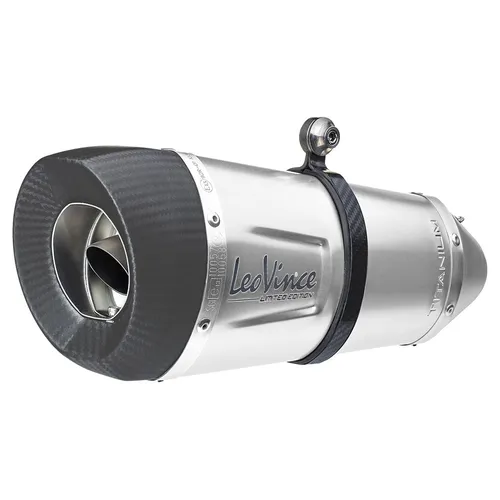 Leovince Factory S Slip On Exhaust Muffler Pipe SS Ti CF