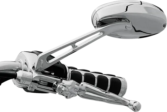 Kuryakyn Ellipse Side View Mirrors Flat Glass Chrome Pair