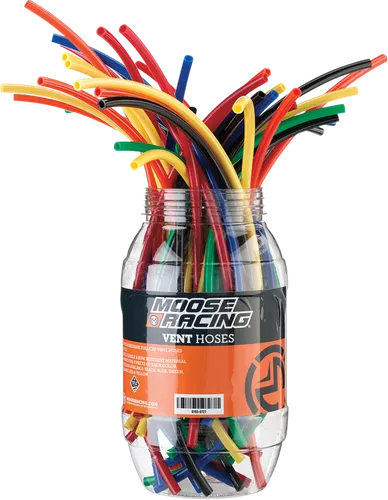 Moose Red Black Blue Green Orange Yellow Fuel Cap Vent Hose Tub 54 Pack