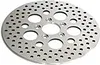 Harddrive Drilled Front Brake Rotor Disc Stainless Polished 11.5in.