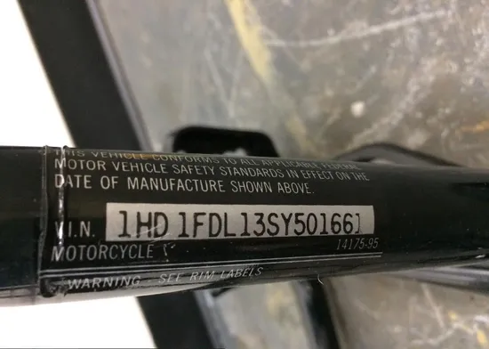 Main Frame Chassis  1995 Harley-Davidson Road King FLHR 1650