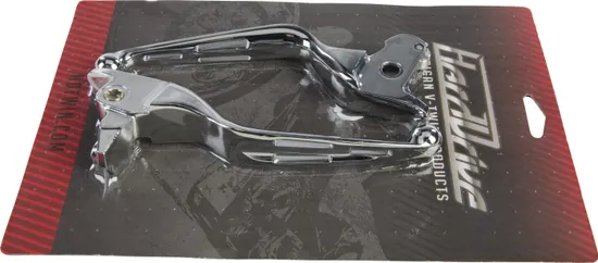 Harddrive Chrome Cable Brake 3 Slot Lever Set Pair w Hydro Clutch