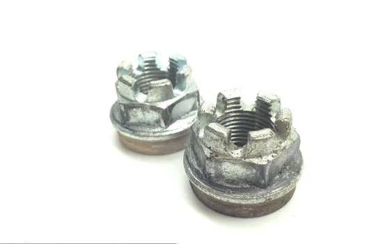 Front Wheel Hub Spindle Castle Nuts 2003 Kawasaki Prairie 650 KVF650A 4x4 1664