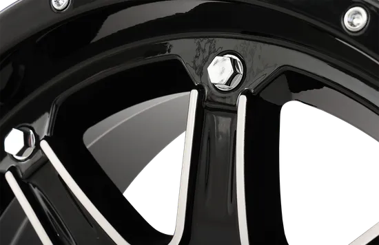 HL4 Front Rear Wheel Gloss Black Machined 14x7 4/110 4+3 10mm