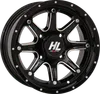 HL4 Front Rear Wheel Gloss Black Machined 14x7 4/156 4+3 5mm