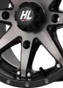 HL10 Front Rear Wheel Matte Black Smoke 14x7 4/137 5+2 30mm