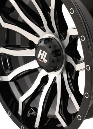 HL21 Front Rear Wheel Gloss Black Machined 14x7 4/137 4+3 10mm