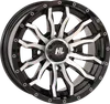 HL21 Front Rear Wheel Gloss Black Machined 14x7 4/137 4+3 10mm