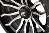 HL21 Front Rear Wheel Gloss Black Machined 14x7 4/137 4+3 10mm