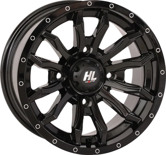 HL21 Front Rear Wheel Gloss Black 14x7 4/137 4+3 10mm