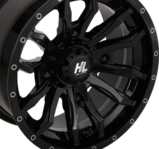 HL21 Front Rear Wheel Gloss Black 14x7 4/137 4+3 10mm