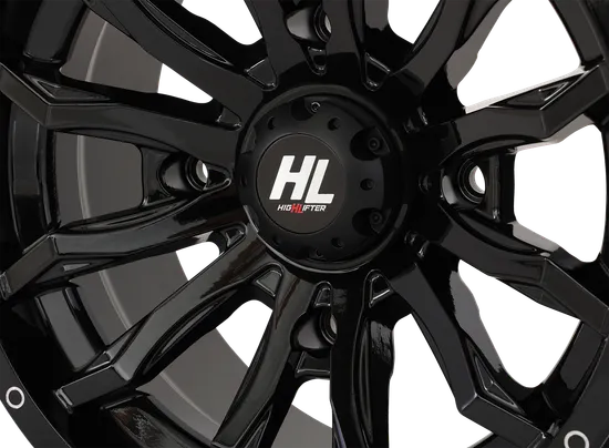 HL21 Front Rear Wheel Gloss Black 14x7 4/156 4+3 10mm 4