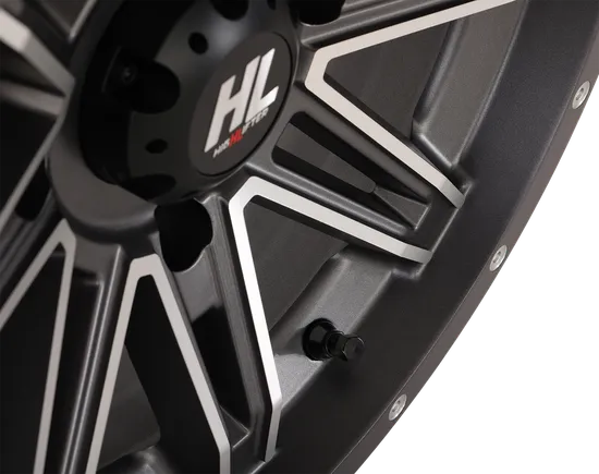 HL22 Front Rear Wheel Gloss Black Machined 14x7 4/137 4+3 +10mm