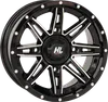 HL22 Front Rear Wheel Gloss Black Machined 14x7 4/137 4+3 +10mm