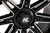 HL22 Front Rear Wheel Gloss Black Machined 14x7 4/137 4+3 +10mm