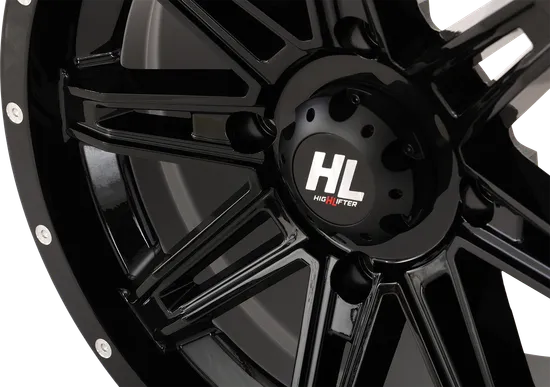 HL22 Front Rear Wheel Gloss Black 14x7 4/137 4+3 +10mm