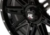 HL22 Front Rear Wheel Gloss Black 14x7 4/137 4+3 +10mm