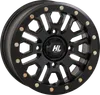 HL23 Front Rear Wheel Matte Black 14x7 4/137 5+2 +38mm