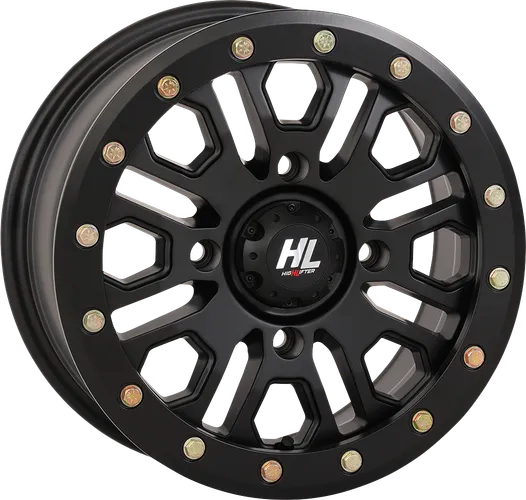 HL23 Front Rear Wheel Matte Black 14x7 4/156 5+2 +38mm