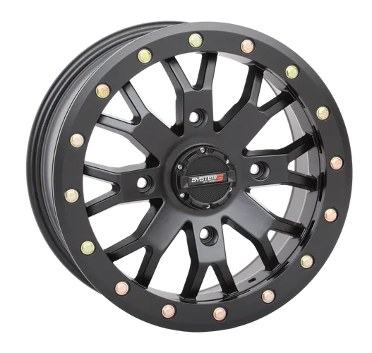 Matte Black SB-4 Beadlock Wheel Rim 14x7 4/137 6+1 Front Rear