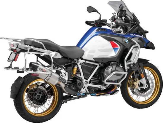 Yosh R-77 Street Slip On SS Exhaust Pipe Works BMW R1200GS R1250GS