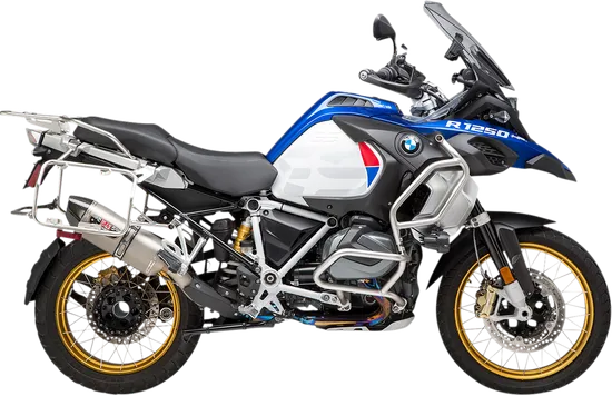 Yosh R-77 Street Slip On SS Exhaust Pipe Works BMW R1200GS R1250GS