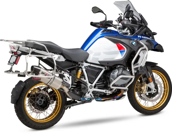 Yosh R-77 Street Slip On SS Exhaust Pipe Works BMW R1200GS R1250GS