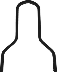 Drag Specialties Square Sissy Bar Short Black