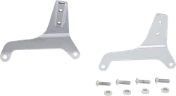 DS Chrome Steel Bolt On Sissy Bar Side Plate Pair