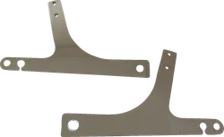 DS Chrome Steel Bolt On Sissy Bar Side Plate Pair