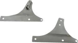 DS Chrome Steel Bolt On Sissy Bar Side Plate Pair