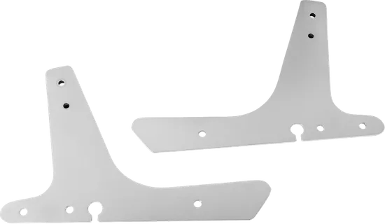 DS Chrome Steel Bolt On Sissy Bar Side Plate Pair
