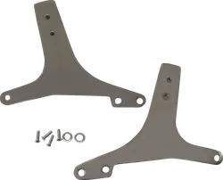 DS Chrome Steel Bolt On Sissy Bar Side Plate Pair