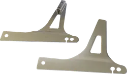DS Chrome Steel Bolt On Sissy Bar Side Plate Pair