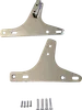 DS Chrome Steel Bolt On Sissy Bar Side Plate Pair