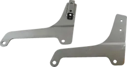 DS Chrome Steel Bolt On Sissy Bar Side Plate Pair