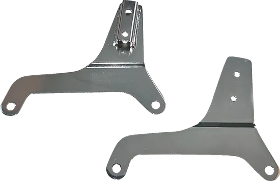 DS Chrome Steel Bolt On Sissy Bar Side Plate Pair