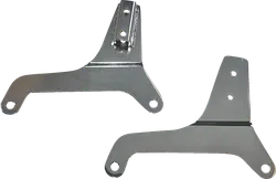 DS Chrome Steel Bolt On Sissy Bar Side Plate Pair