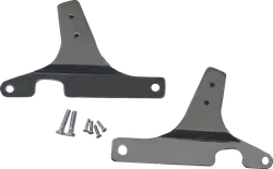 DS Chrome Steel Bolt On Sissy Bar Side Plate Pair
