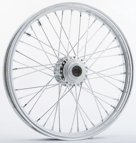 Harddrive Chrome Dual Single Disc 40 Spoke Front Wheel 19 X2.15
