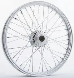 Harddrive Chrome Dual Single Disc 40 Spoke Front Wheel 19 X2.15