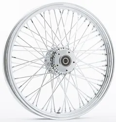 Harddrive Chrome Dual Single Disc 60 Spoke Front Wheel 19 X2.15