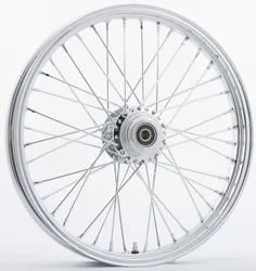 Harddrive Chrome Single Disc 40 Spoke Front Wheel 21 X2.15